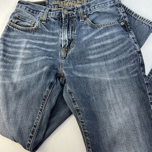 American Eagle Outfitters Men's Bootcut Jeans - Washed Blue